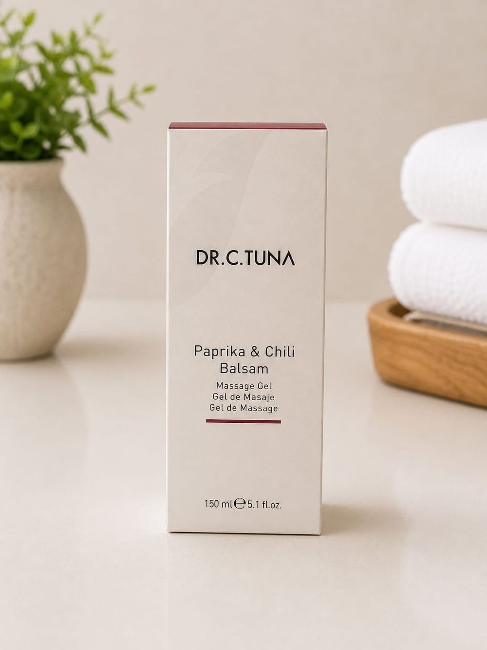 Paprika & Chili Balsam Massage Gel - White with Red Accents